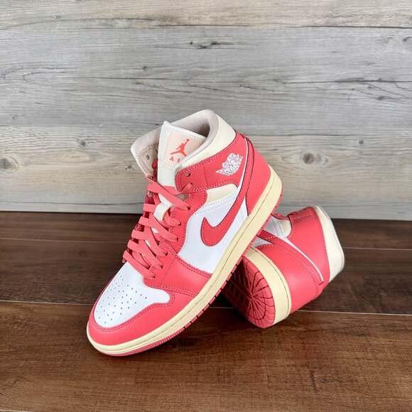 jordan 1 mid orange guava